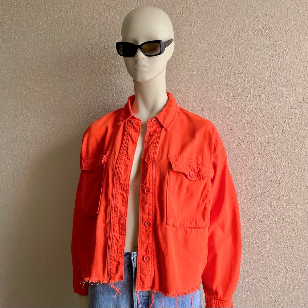 Topshop orange jacket